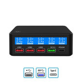 USB зарядна станция с USB 3.0 и USB-C, FixPremium