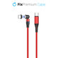 USB-C / USB-C магнитен кабел, 1m, Червено, Red, FixPremium