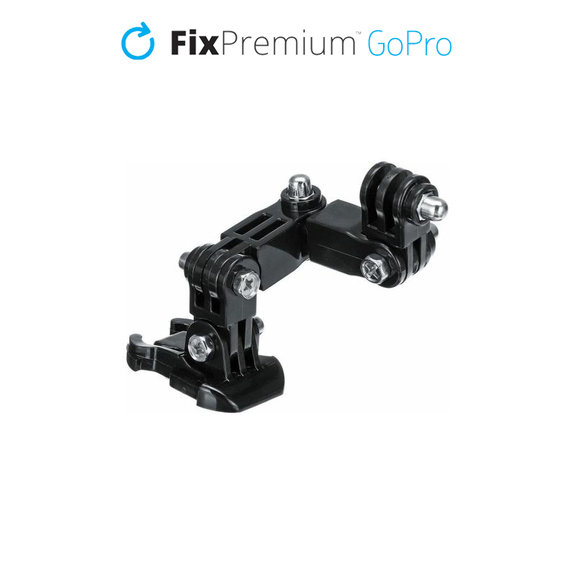 Тройна стойка с 3 рамена за GoPro, Черно, Black