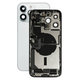 Заден корпус с малки части за iPhone 14 Pro Max, сребрист, Silver