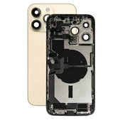 Заден корпус с малки части за iPhone 14 Pro Max, Злато, Gold