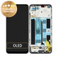 дисплей за Realme 8 RMX3085, Тъчскрийн и рамка, 4906919, Cyber Black, Genuine Service Pack