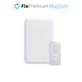 MagSafe външна батерия 5000mAh, Бял, White, FixPremium