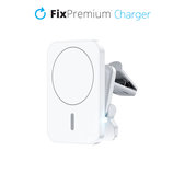 Автомобилно зарядно, MagSafe V1, Бял, White, FixPremium
