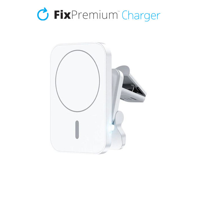 Автомобилно зарядно, MagSafe V1, Бял, White, FixPremium
