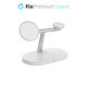 MagSafe стойка 3в1 за iPhone, Apple Watch и AirPods, Бял, White, FixPremium