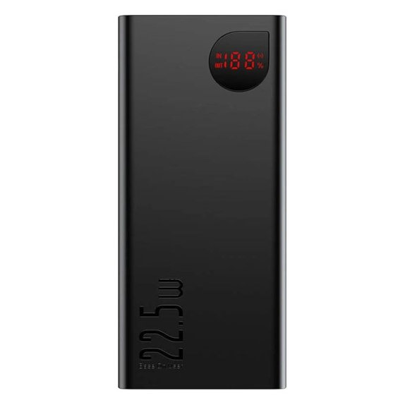 Външна батерия 10 000 mAh, Черно, Black, Baseus
