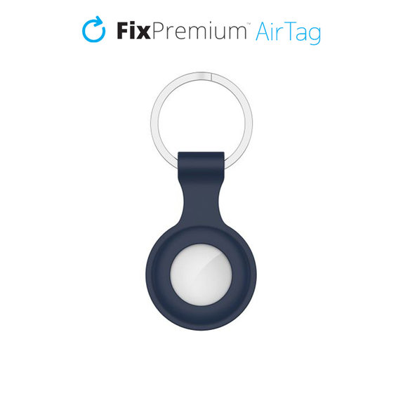 Силиконов ключодържател за AirTag, Синьо, Blue, FixPremium