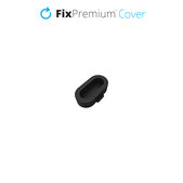 Капачка за порт за зареждане за Garmin Watch, Черно, Black, FixPremium
