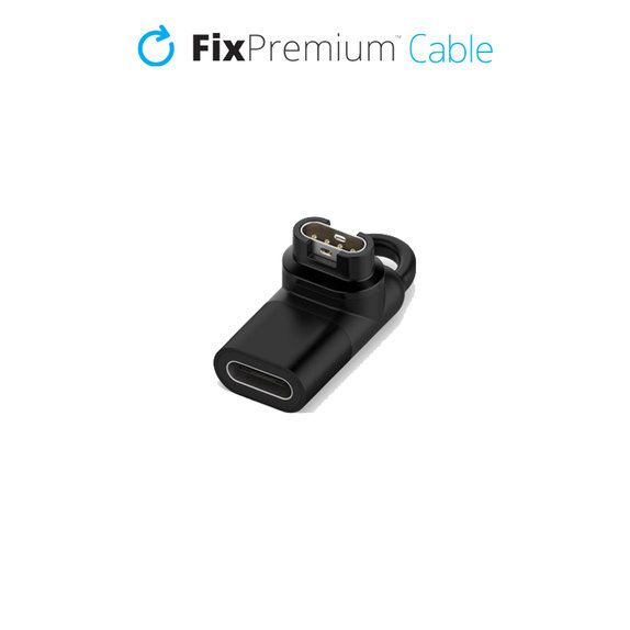 Преходник USB-C за Garmin порт за часовник, Черно, Black, FixPremium