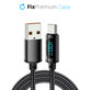 USB-C / USB кабел с Power Delivery функция, 1m, Черно, Black, FixPremium