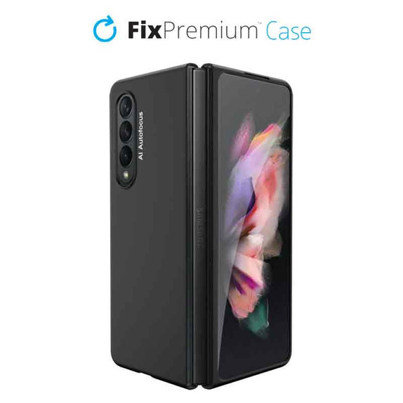 Силиконов калъф за Samsung Z Fold 3, Черно, Black