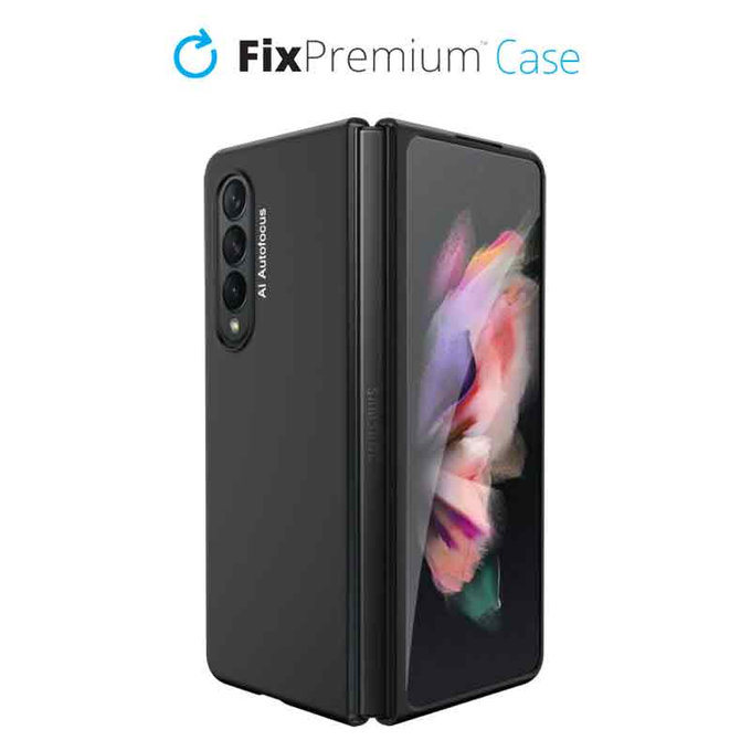 Силиконов калъф за Samsung Z Fold 3, Черно, Black