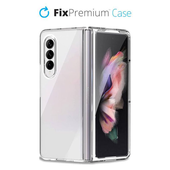 Силиконов калъф за Samsung Z Fold 3, Прозрачен, Transparent