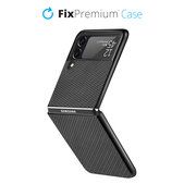 Калъф Carbon за Samsung Z Flip 4, Черно, Black
