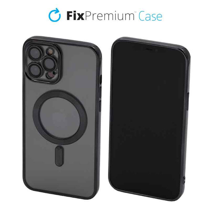 Калъф Crystal с MagSafe за iPhone 12 Pro Max, Черно, Black
