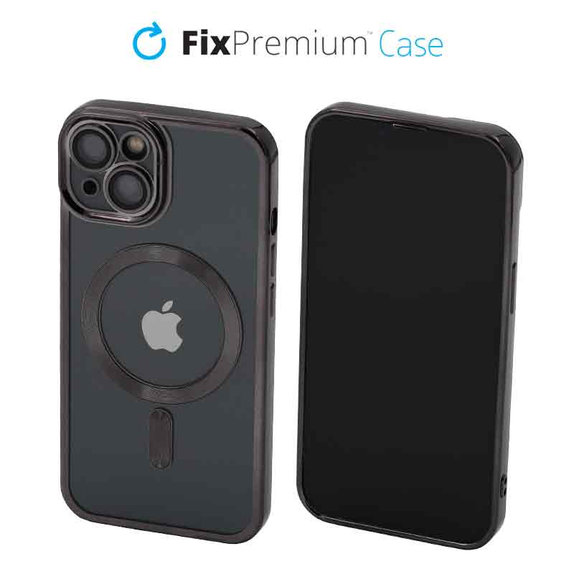 Калъф Crystal с MagSafe за iPhone 13 & 14, Черно, Black