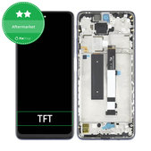 дисплей за Xiaomi Mi 10T Lite 5G, Тъчскрийн и рамка, черен, Black, TFT
