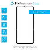 Закалено стъкло FullCover за Samsung A70, FixPremium