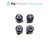 Ретро Home бутон за PS5 DualSense, Бял, White, FixPremium