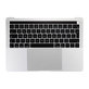 Горна рамка с клавиатура, микрофон, тъчпад и говорители за MacBook Pro 13" A1706 (късна 2016 – средата на 2017), UK, Сребрист