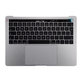 Горна рамка с клавиатура, микрофон, тъчпад и говорители за MacBook Pro 13" A1706 (късна 2016 – средата на 2017), UK, Space Gray