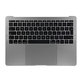 Горна рамка с клавиатура, микрофон, тъчпад и говорители за MacBook Pro 13" A1708 (късна 2016 – средата на 2017), UK, Space Gray