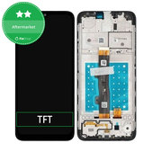 дисплей за Motorola Moto E7 XT2095, Тъчскрийн и рамка, Mineral Gray, TFT