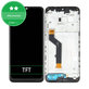 дисплей за Motorola Moto E7 Plus XT2081, Тъчскрийн и рамка, черен, Black, TFT