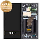 дисплей за Samsung S23 Ultra S918B, Тъчскрийн и рамка, GH82-30466A, GH82-30465A, Phantom Black, Genuine Service Pack