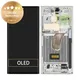 дисплей за Samsung S23 Ultra S918B, Тъчскрийн и рамка, GH82-30466B, GH82-30465B, Cream, Genuine Service Pack