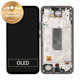дисплей за Samsung A34 5G A346B, Тъчскрийн и рамка, GH82-31200A, GH82-31201A, черен, Black, Genuine Service Pack