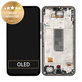 дисплей за Samsung A34 5G A346B, Тъчскрийн и рамка, GH82-31200A, GH82-31201A, черен, Black, Genuine Service Pack
