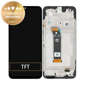 дисплей за Xiaomi Poco M5, Redmi 10 5G, Тъчскрийн и рамка, 560001L19C00, черен, Black, Genuine Service Pack