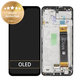 дисплей за Samsung A23 4G A235F, Тъчскрийн и рамка, GH82-28563A, GH82-28657A, черен, Black, Genuine Service Pack