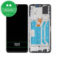 дисплей за Honor X7 CMA-LX2, Тъчскрийн и рамка, Midnight Black, TFT
