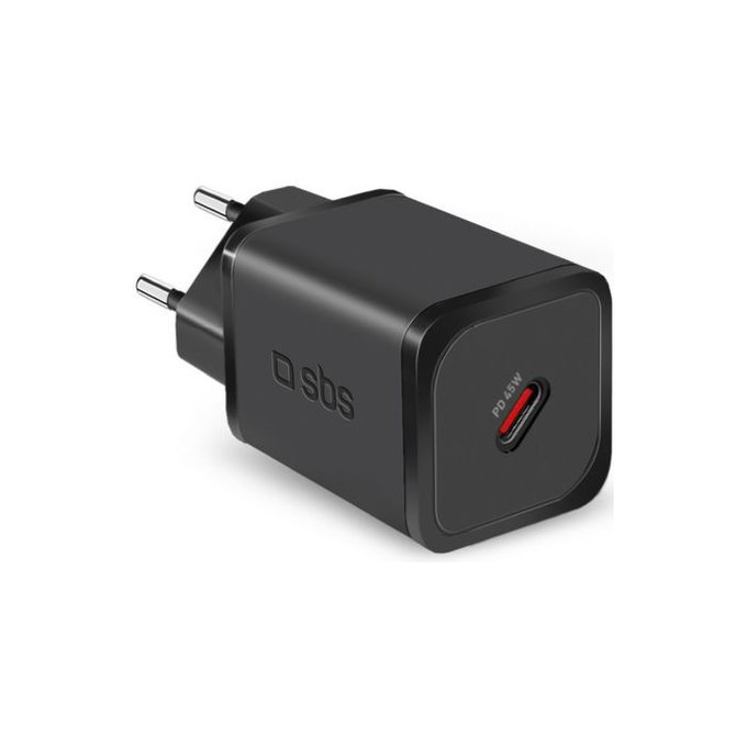 Зарядно устройство USB-C, PD, 45W, Черно, Black, SBS