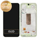 дисплей за Samsung A54 5G A546B, Тъчскрийн и рамка, GH82-31231C, GH82-31232C, Light Green, Genuine Service Pack