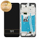 дисплей за Motorola Moto G53 5G, Тъчскрийн и рамка, 5D68C22150, черен, Black, Genuine Service Pack