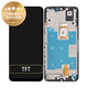 дисплей за Honor X7a RKY-LX1 RKY-LX2, Тъчскрийн и рамка, 0235AENA, Midnight Black, Genuine Service Pack