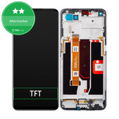 дисплей за Oppo A54 5G, A74 5G, Тъчскрийн и рамка, Fluid Black, TFT