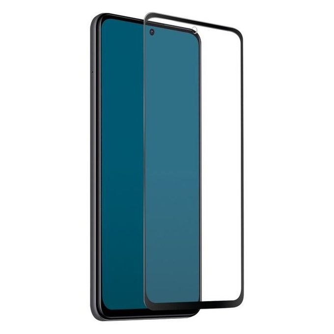Закалено стъкло с пълно покритие за Xiaomi Червено, Redmi Note 12, Черно, Black, SBS