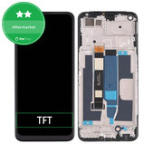 дисплей за Realme 8 5G RMX3241, Тъчскрийн и рамка, Supersonic Black, TFT