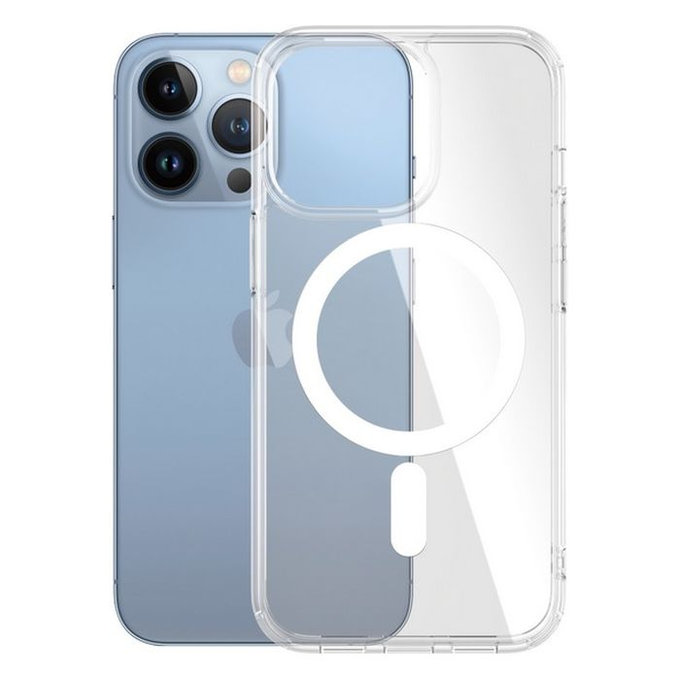 Калъф HardCase AB с MagSafe за iPhone 13 Pro, Прозрачен, Transparent