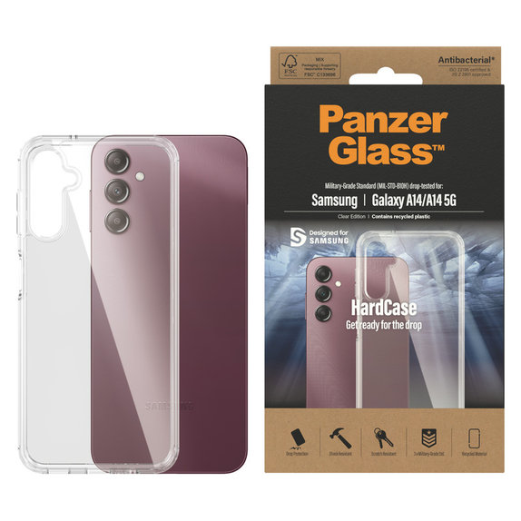 Калъф HardCase AB за Samsung Galaxy A14/A14 5G, Прозрачно, PanzerGlass