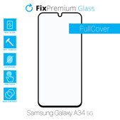 Закалено стъкло FullCover за Samsung A34 5G, FixPremium