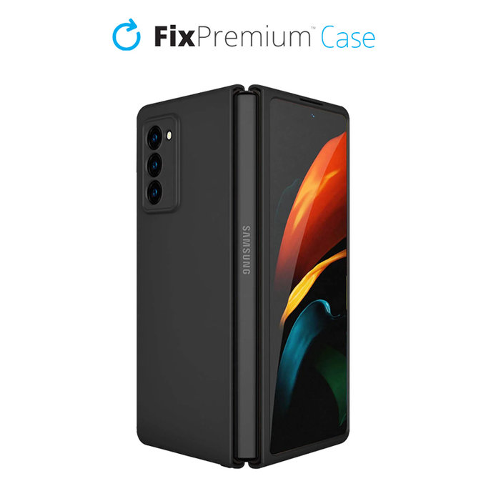 Силиконов калъф за Samsung Z Fold 2, Черно, Black