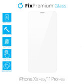 Закалено стъкло за iPhone XS Max и 11 Pro Max, FixPremium