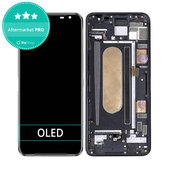 дисплей OLED за Asus ROG Phone 3 ZS661KS, Тъчскрийн и рамка, Black Glare