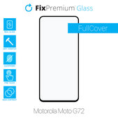 Закалено стъкло FullCover за Motorola Moto G72, FixPremium